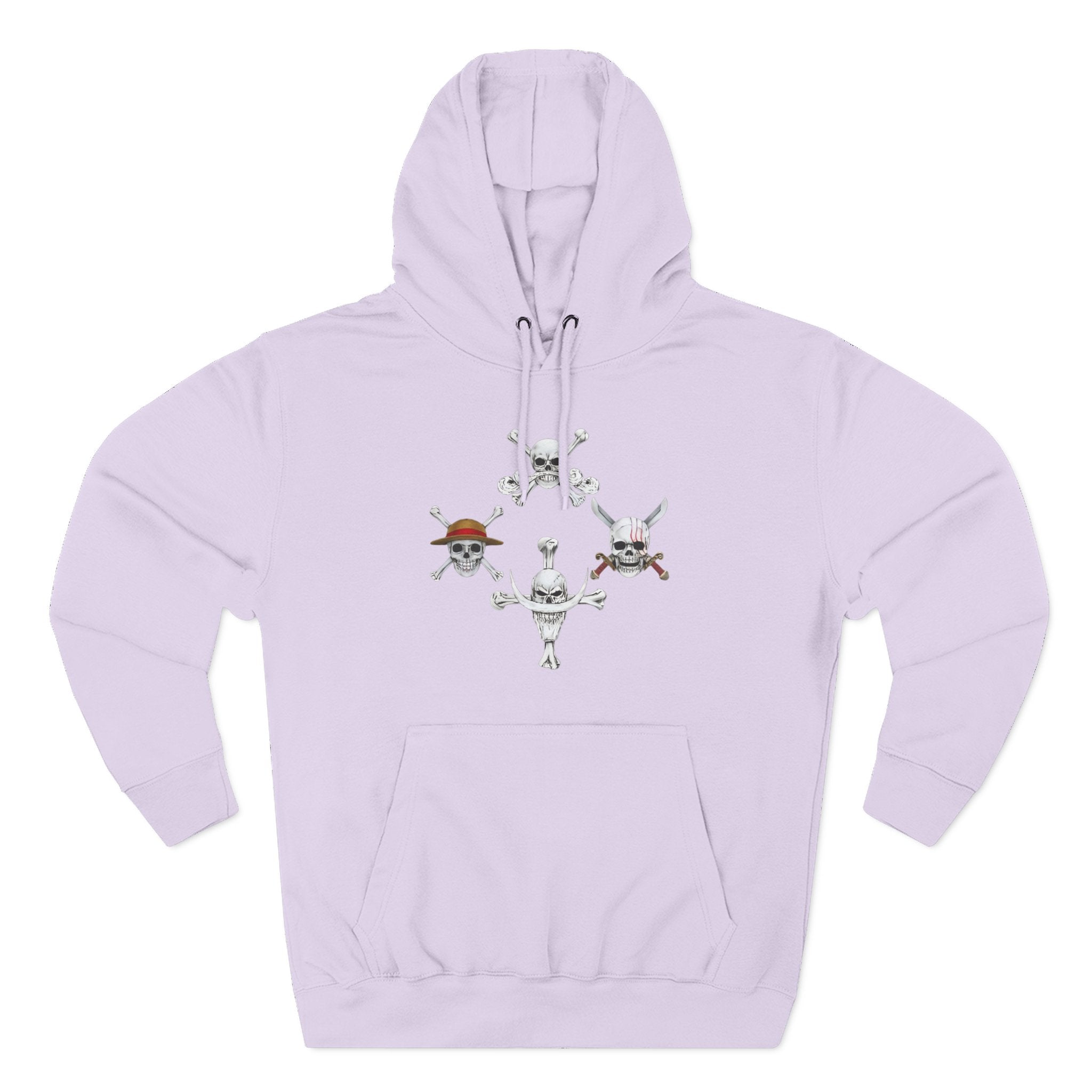 Three-Panel Fleece Hoodie