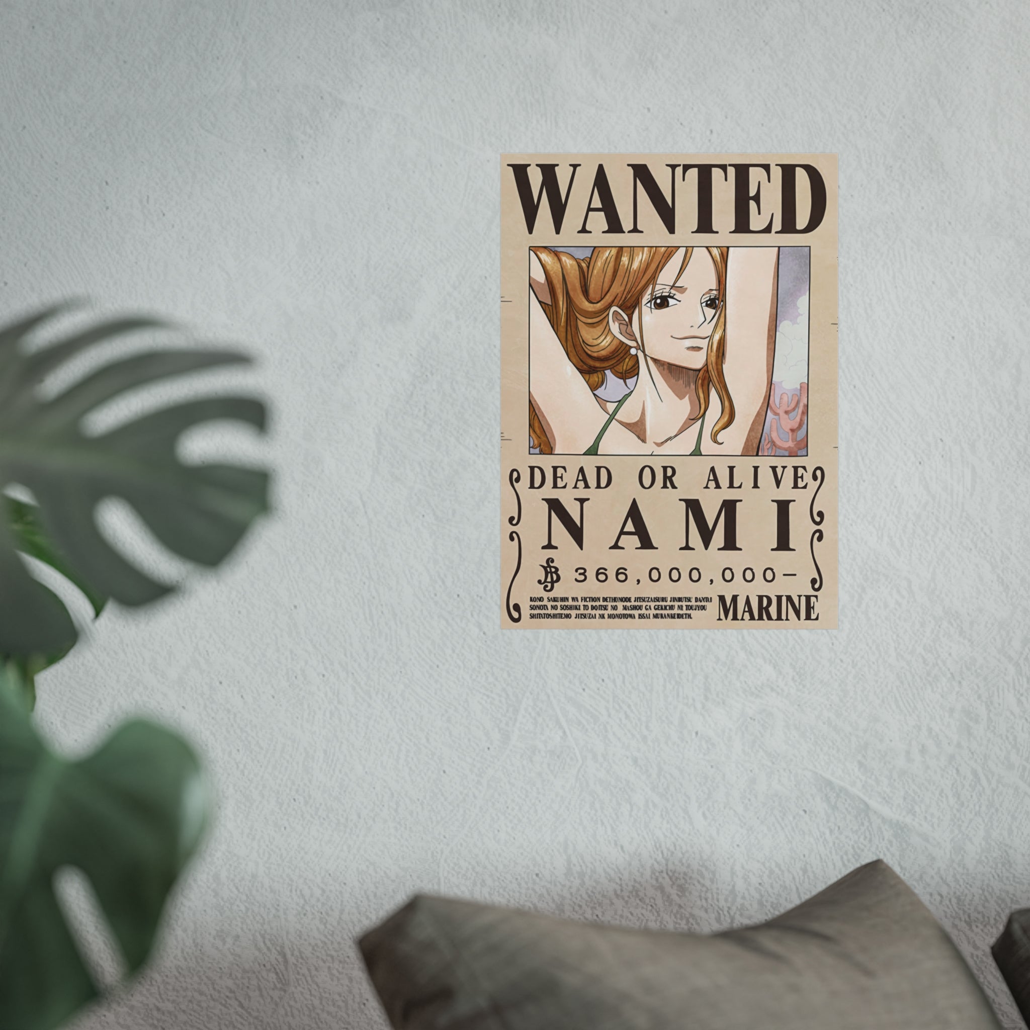 Wanted Poster Nami Dead or Alive