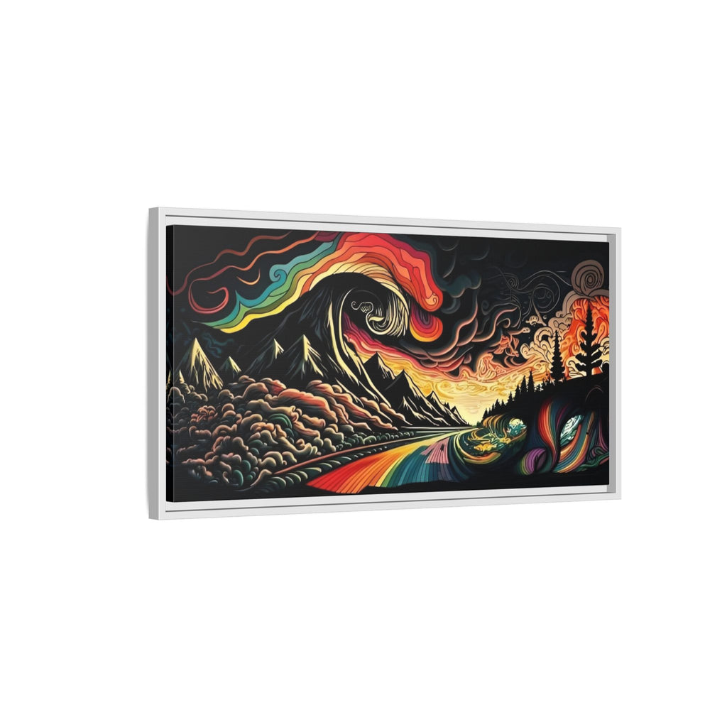 Trippy Lake and Sky Scene