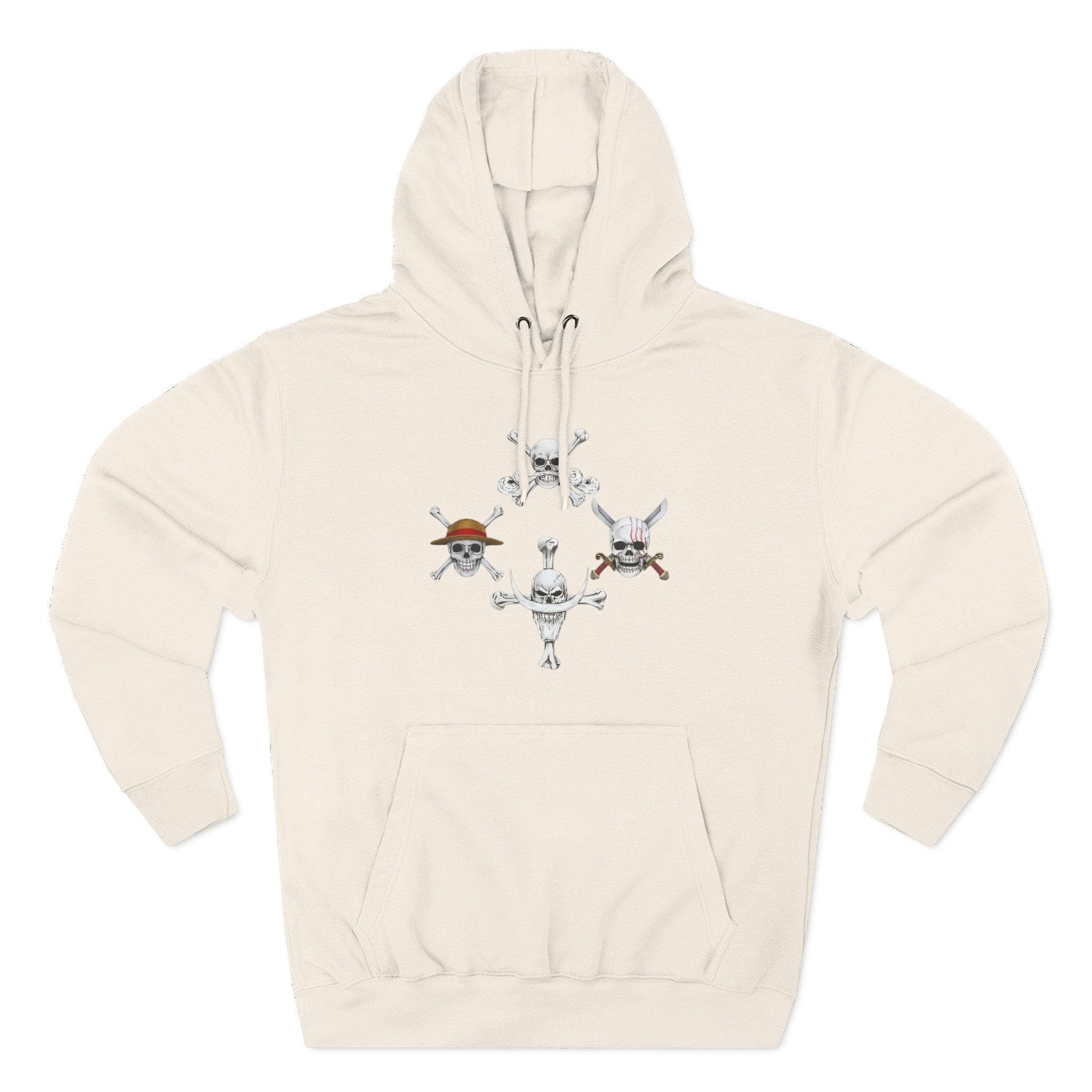 Three-Panel Fleece Hoodie