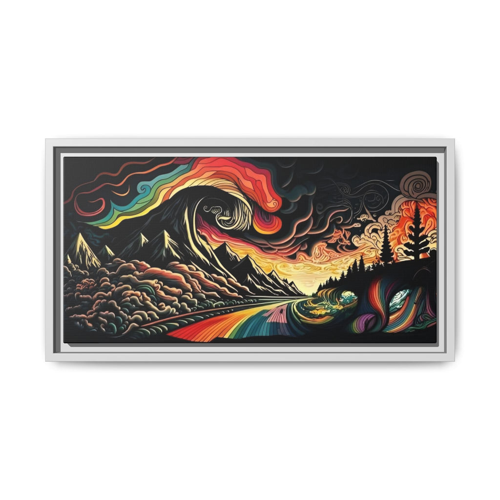 Trippy Lake and Sky Scene