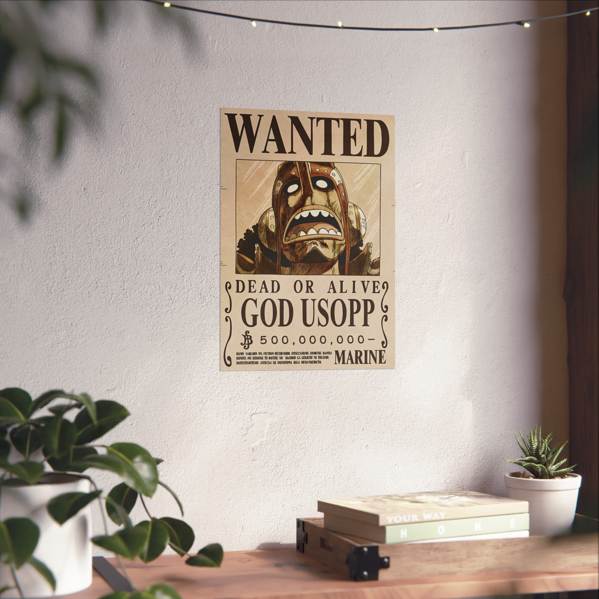 Wanted Poster God Ussop "Dead or Alive"