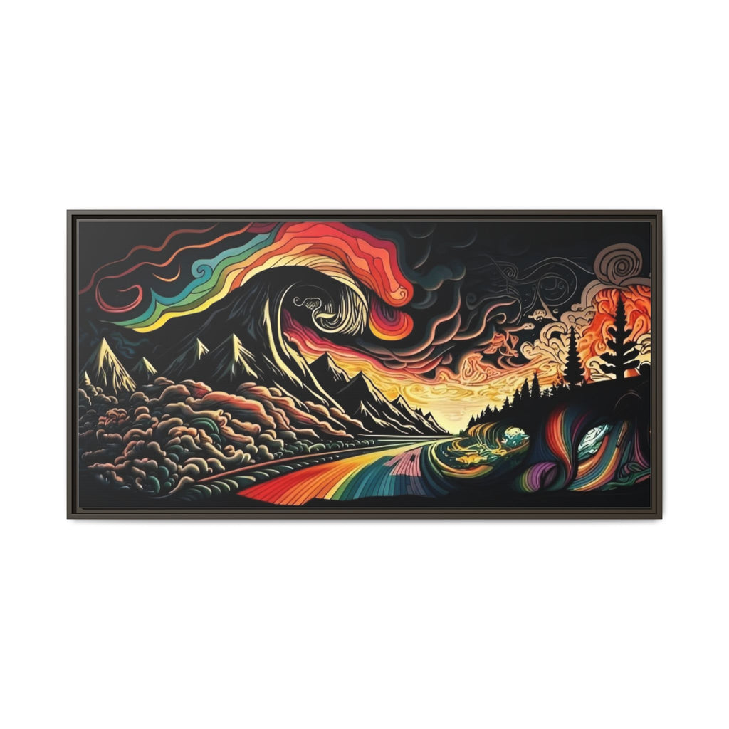 Trippy Lake and Sky Scene