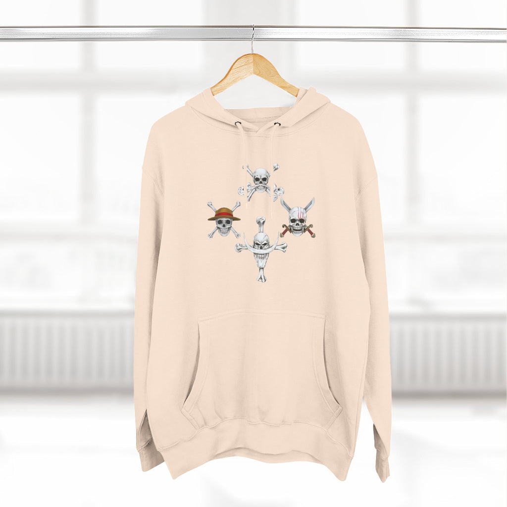 Three-Panel Fleece Hoodie