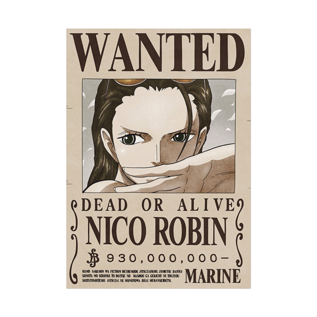 Wanted Poster Nico Robin Dead or Alive