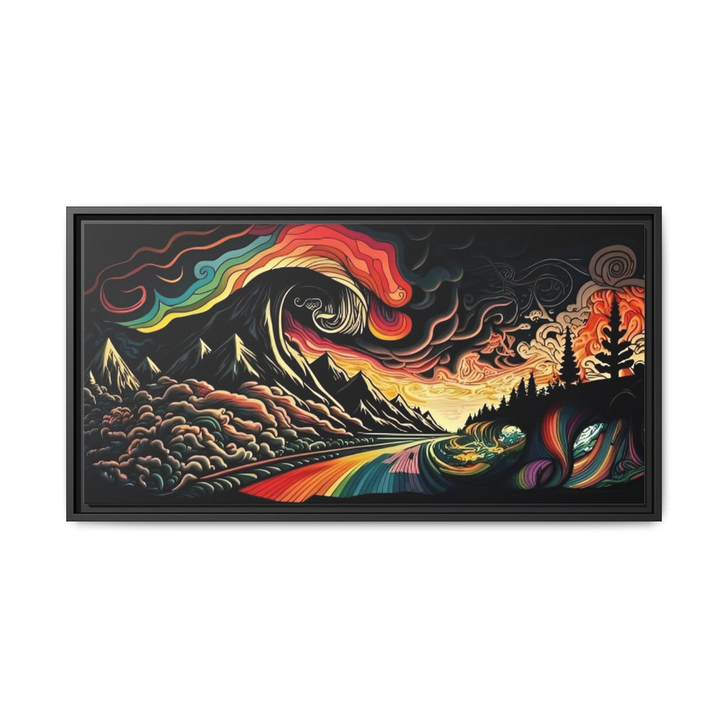 Trippy Lake and Sky Scene