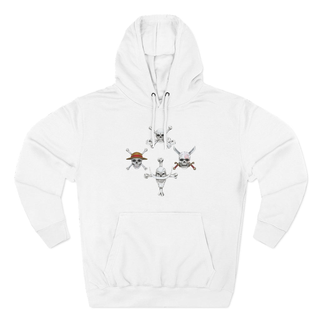 Three-Panel Fleece Hoodie
