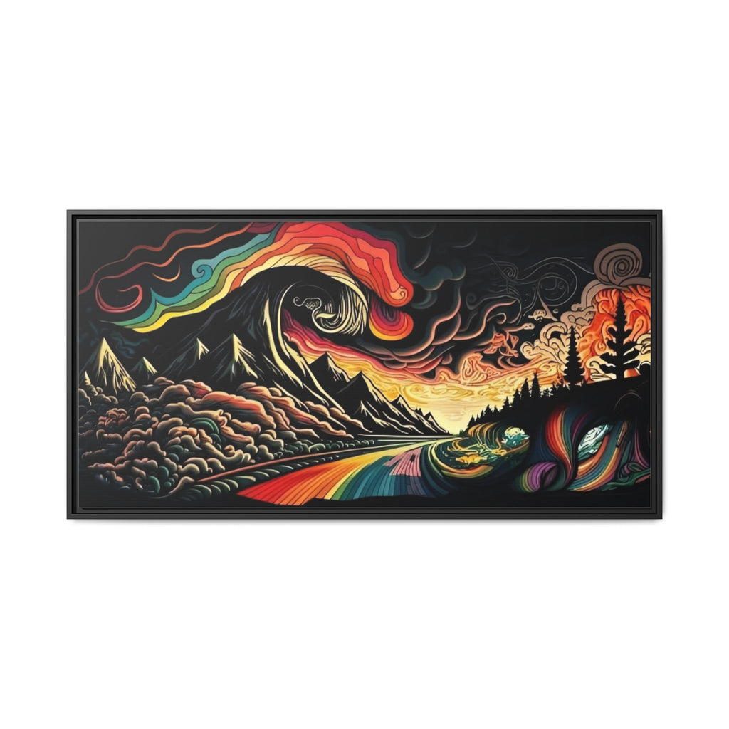 Trippy Lake and Sky Scene