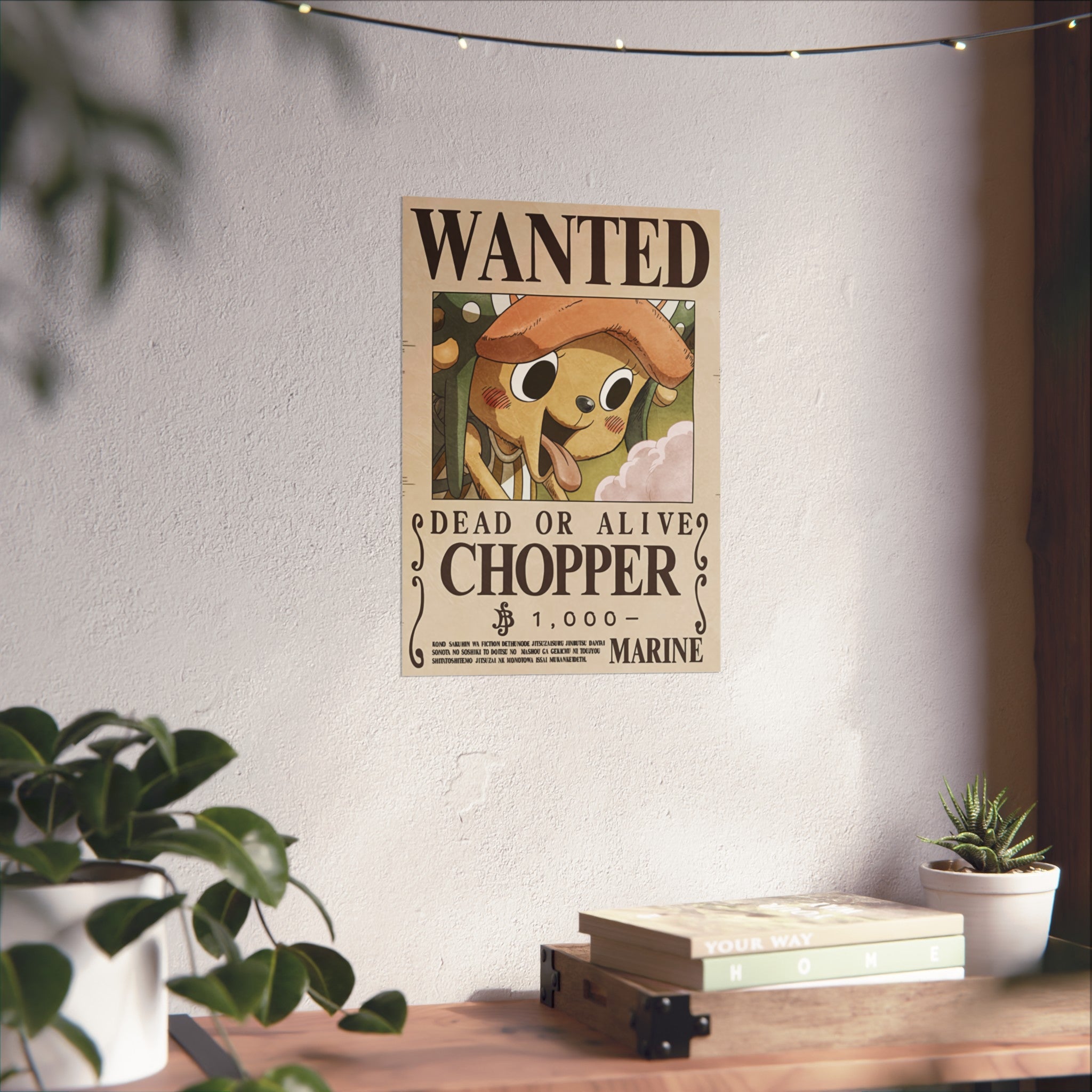 Wanted Poster Tony Tony Chopper Dead or Alive