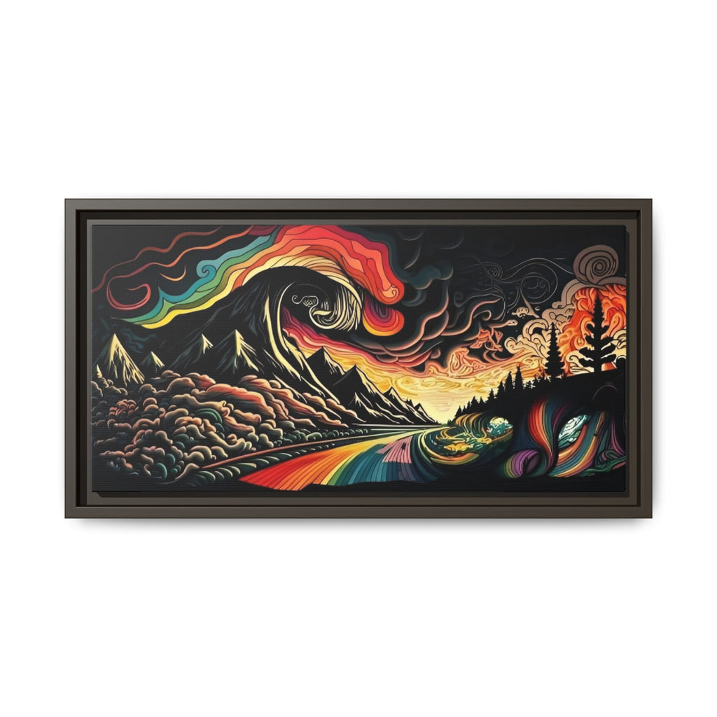 Trippy Lake and Sky Scene