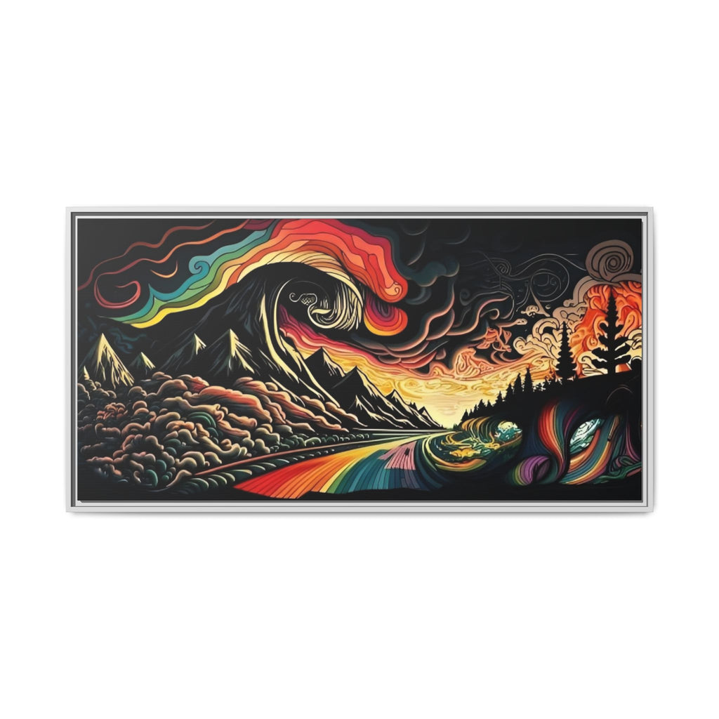 Trippy Lake and Sky Scene