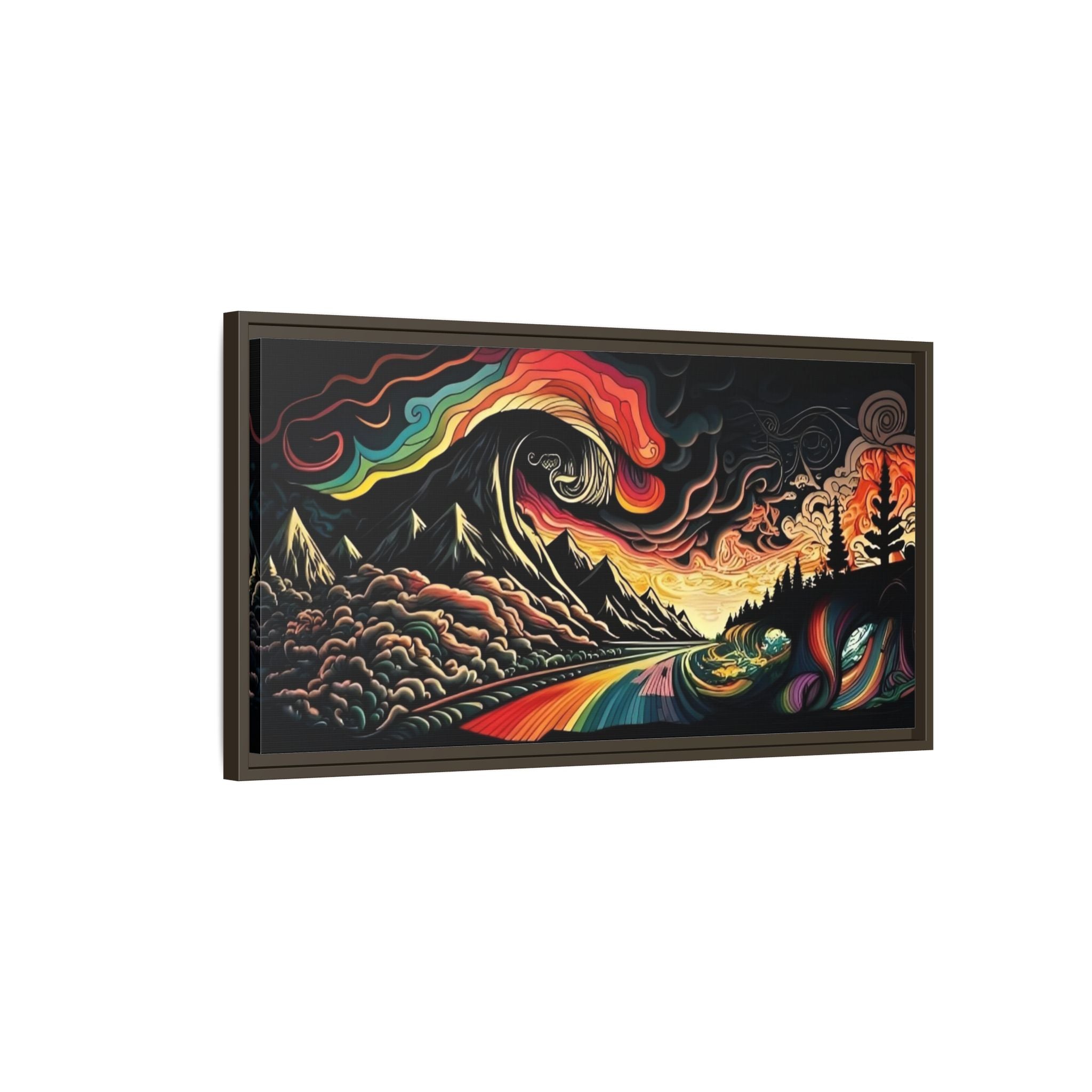 Trippy Lake and Sky Scene