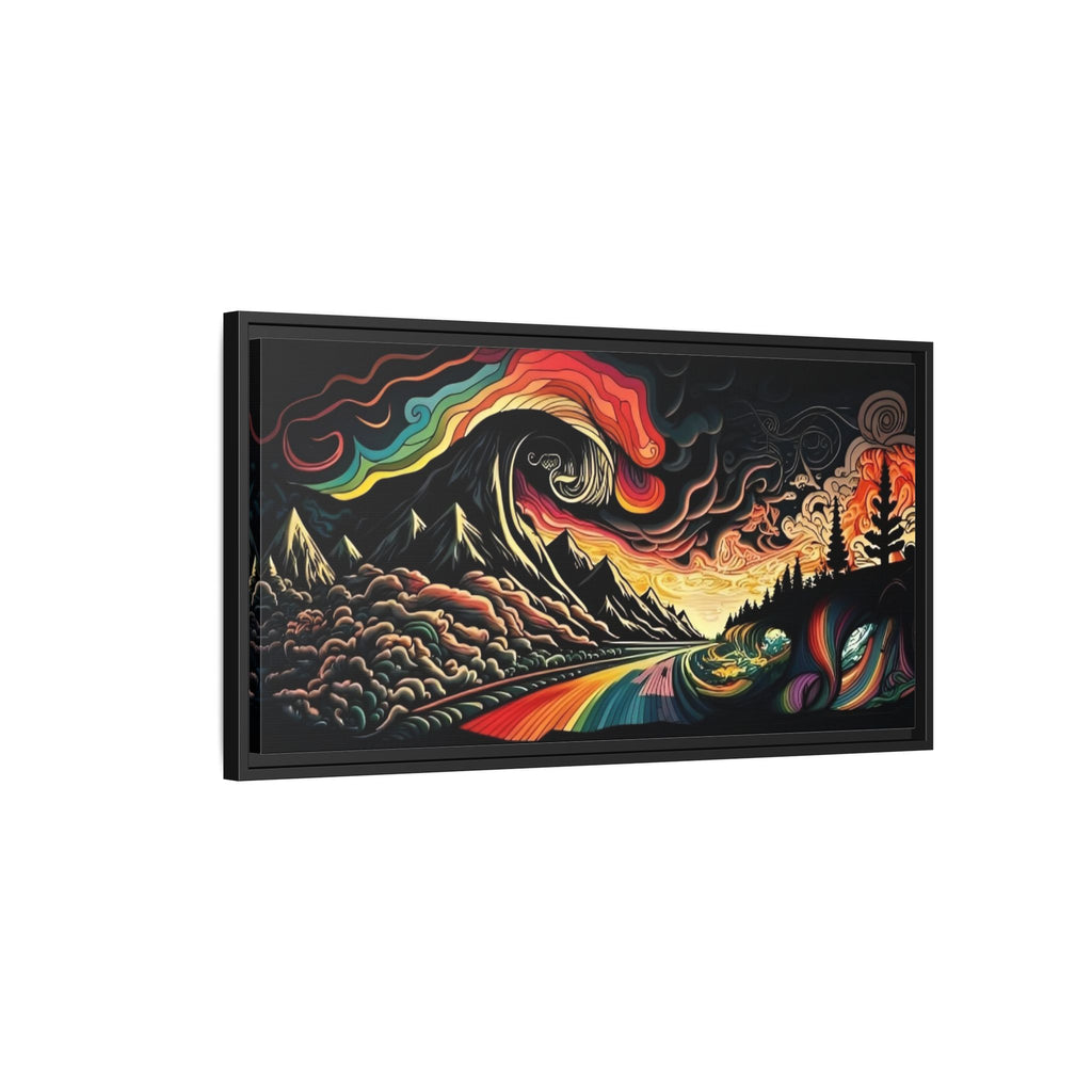 Trippy Lake and Sky Scene