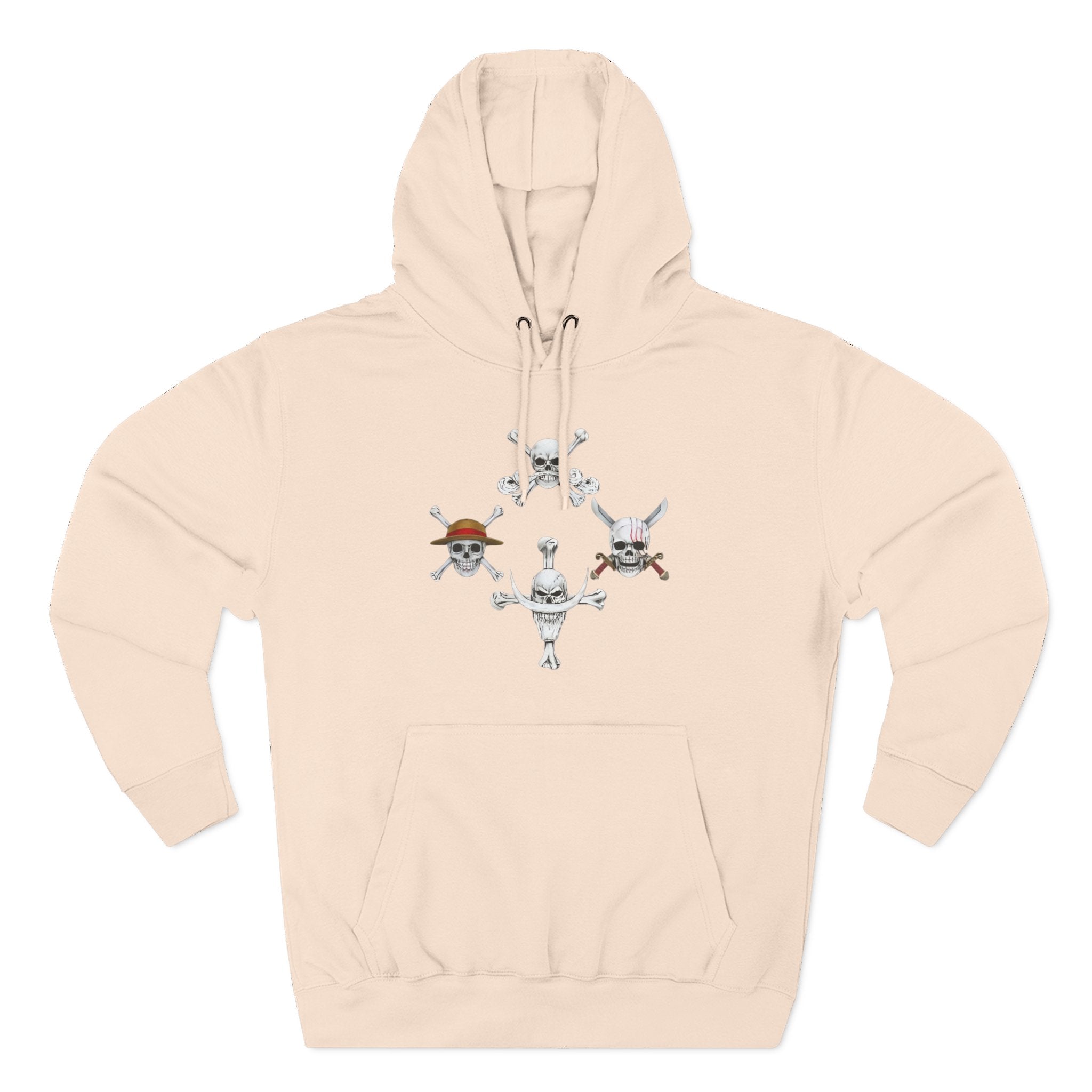 Three-Panel Fleece Hoodie