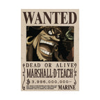 Wanted Poster Marshall .D. Teach Dead or Alive