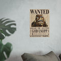 Wanted Poster God Ussop "Dead or Alive"