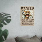 Wanted Poster Monkey .D, Luffy Dead or Alive