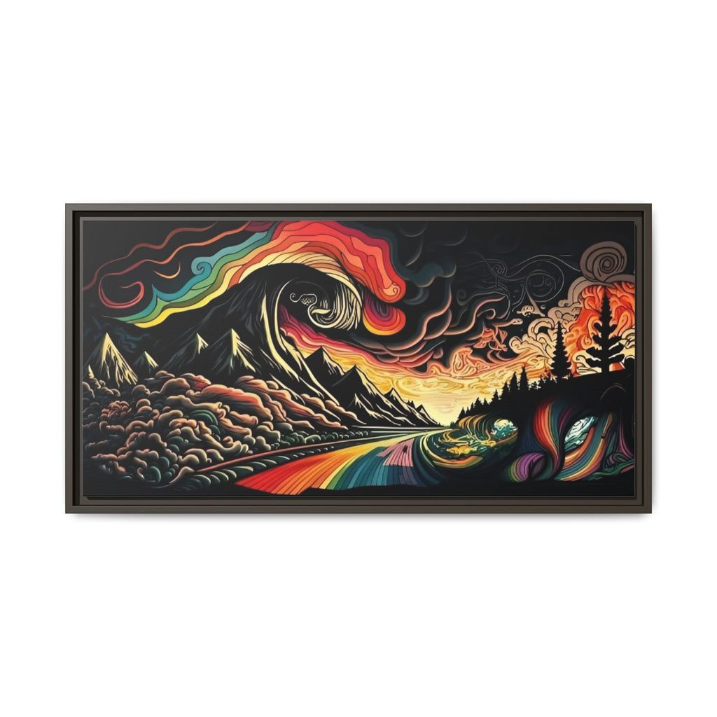 Trippy Lake and Sky Scene