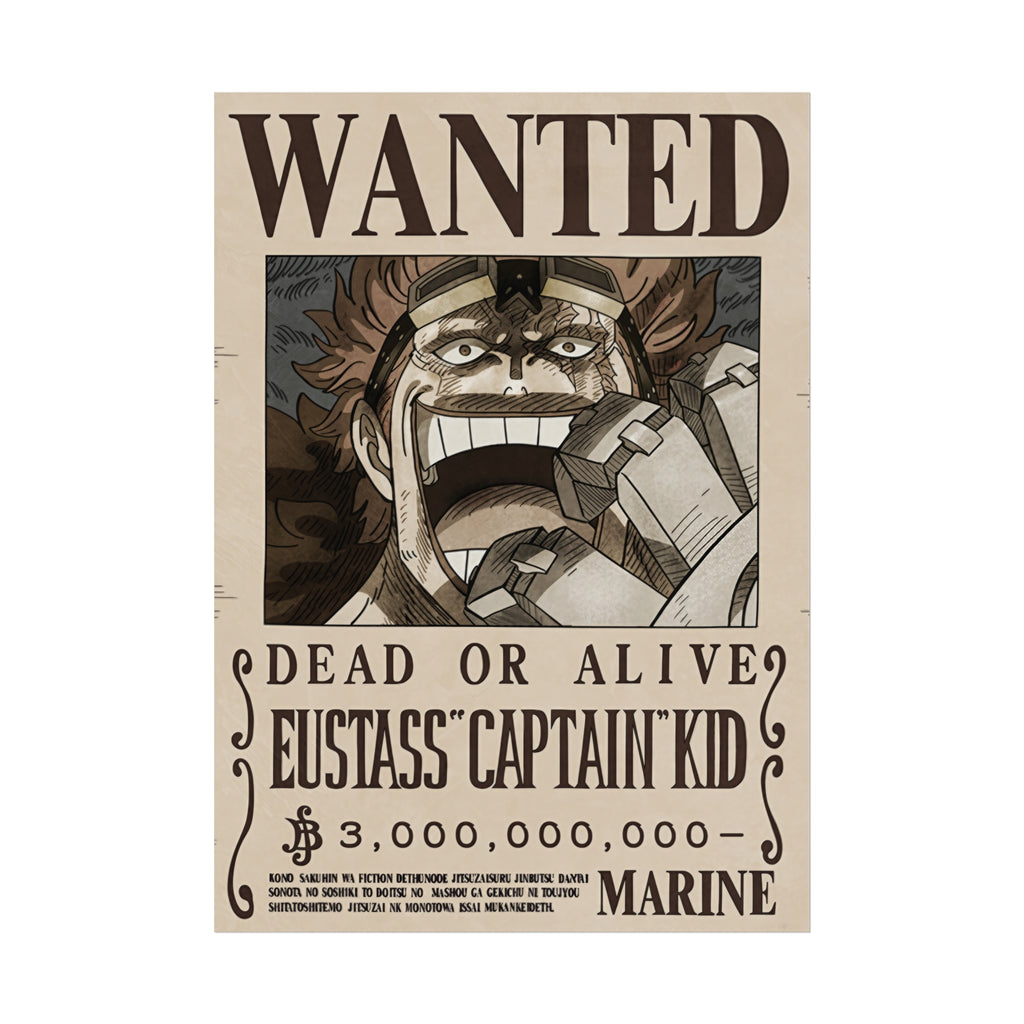 Wanted Poster Eustass Captain Kid Dead or Alive