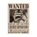 Wanted Poster Eustass Captain Kid Dead or Alive