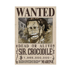 Wanted Poster Sir Crocodile Dead or Alive