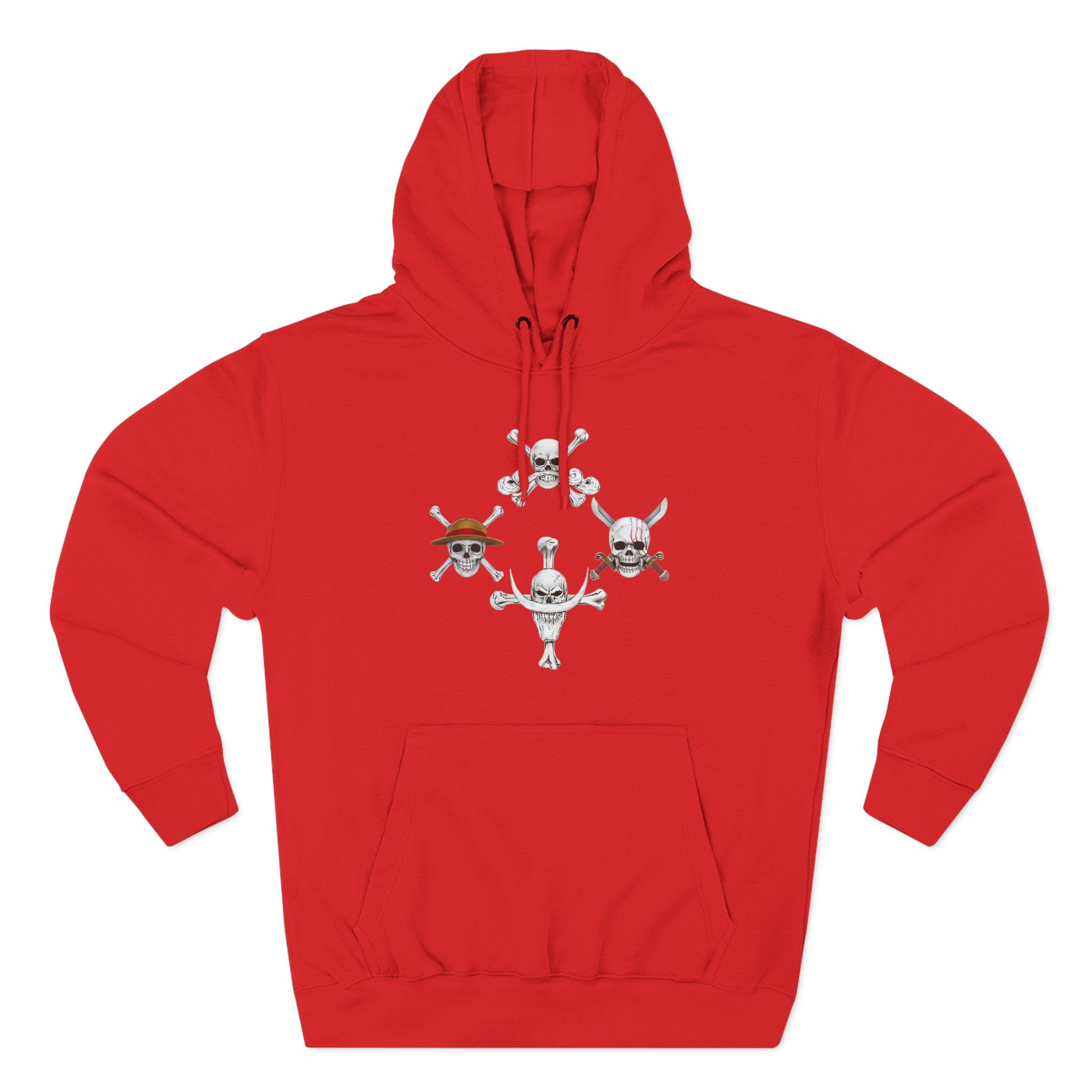 Three-Panel Fleece Hoodie