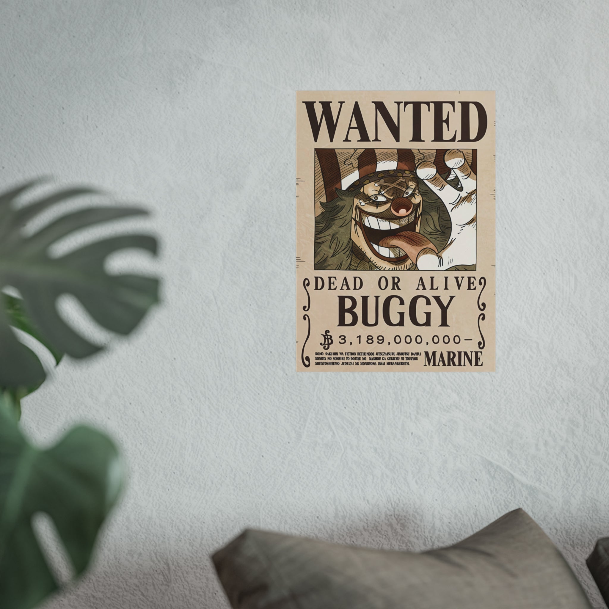 Wanted Poster Buggy Dead or Alive