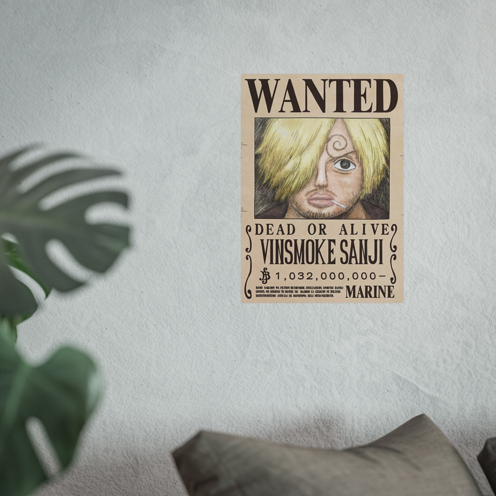 Wanted Poster Duval "Sanji" Dead or Alive