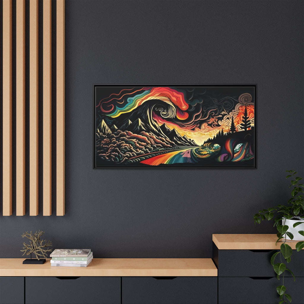 Trippy Lake and Sky Scene