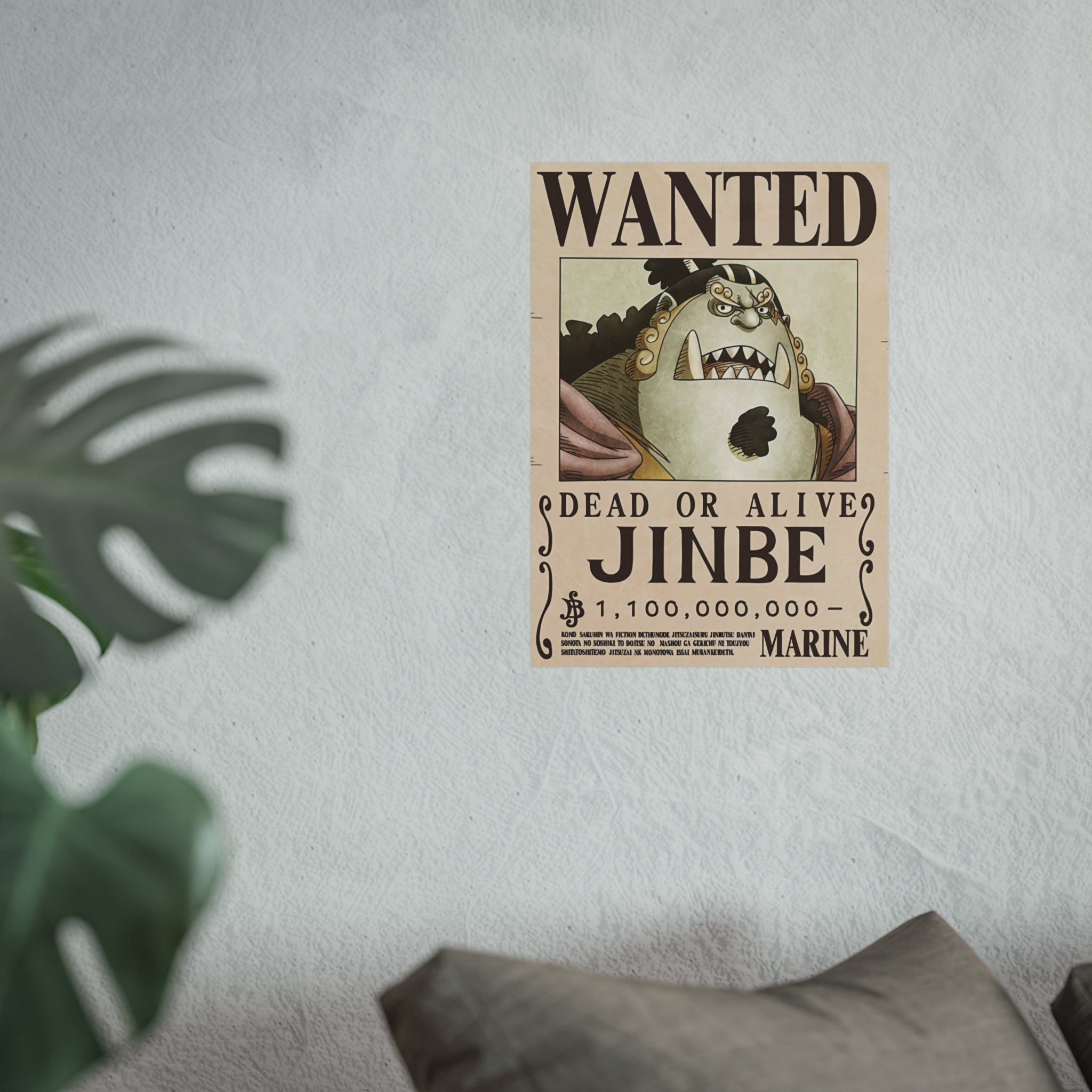 Wanted Poster Jinbe Dead or Alive